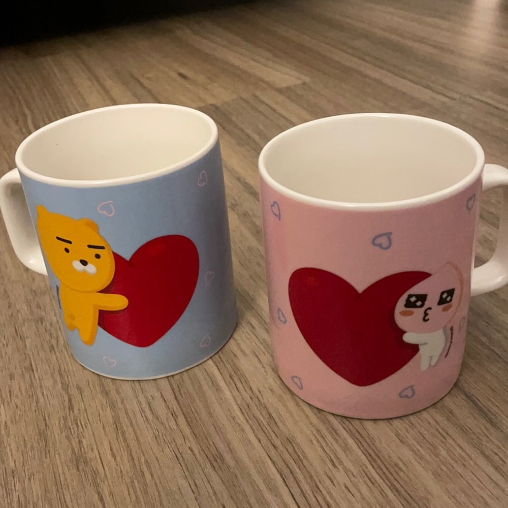 Kakao friends mug cup set valentines day